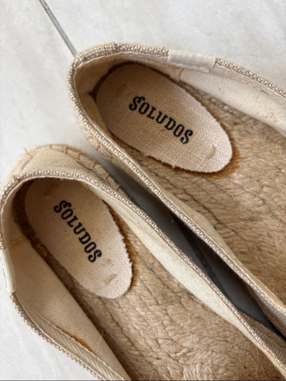 Soludos Embroidered Spritz Smoking Slipper Espadrille Flat Sand 8.5 - Picture 7 of 8